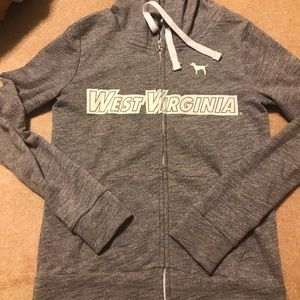 Victoria Secret PINK WVU zip up jacket
